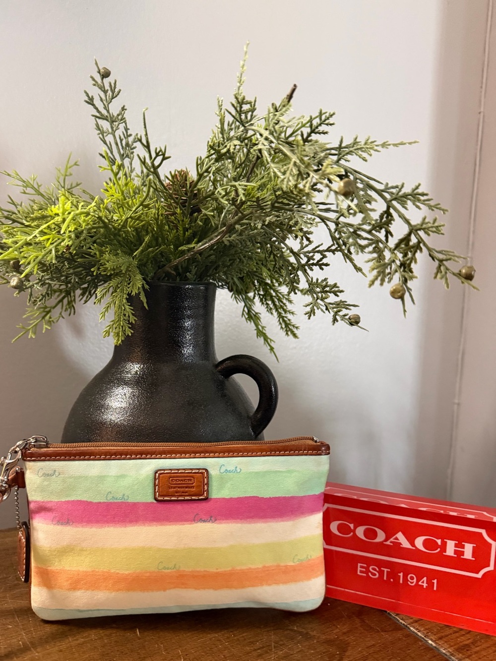 Coach Hampton Watercolor Wristlet